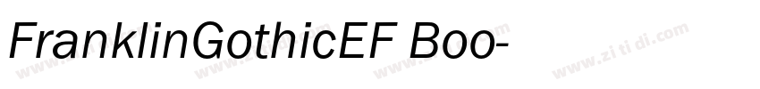 FranklinGothicEF Boo字体转换